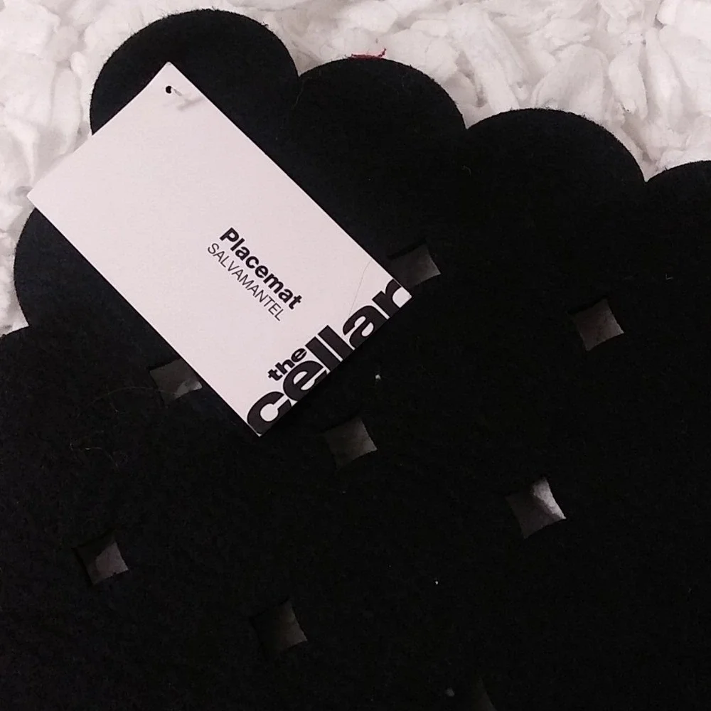 The cellar Placemat Salvamantel black set of 4‎